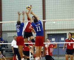 Brazil defeated Cuba at FIVB World Cup 2007